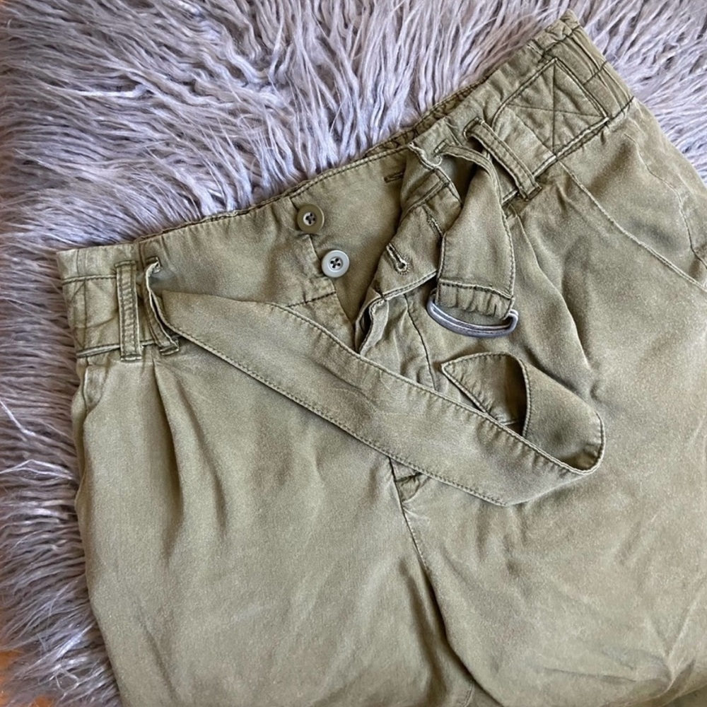 Free People Olive Cargo Pants